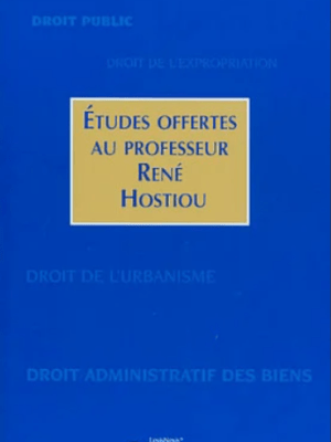 ÉTUDES OFFERTES AU PROFESSEUR RENÉ&nbsp;HOSTIOU